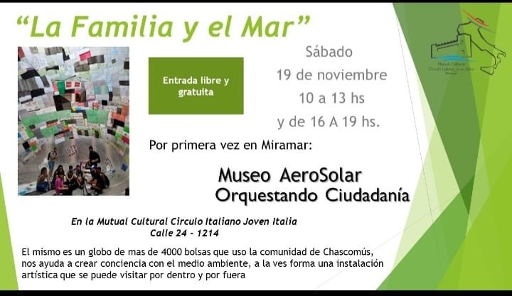 Museo AeroSolar – Orquestando Ciudadania. 1° Fiesta La Familia y El Mar