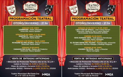 CRONOGRAMA TEATRAL TEMPORADA OTOÑO / INVIERNO 2023