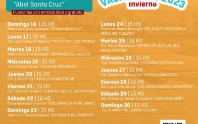 VACACIONES DE INVIERNO 2023 – TEATRO MUNICIPAL ABEL SANTA CRUZ – INFANTILES