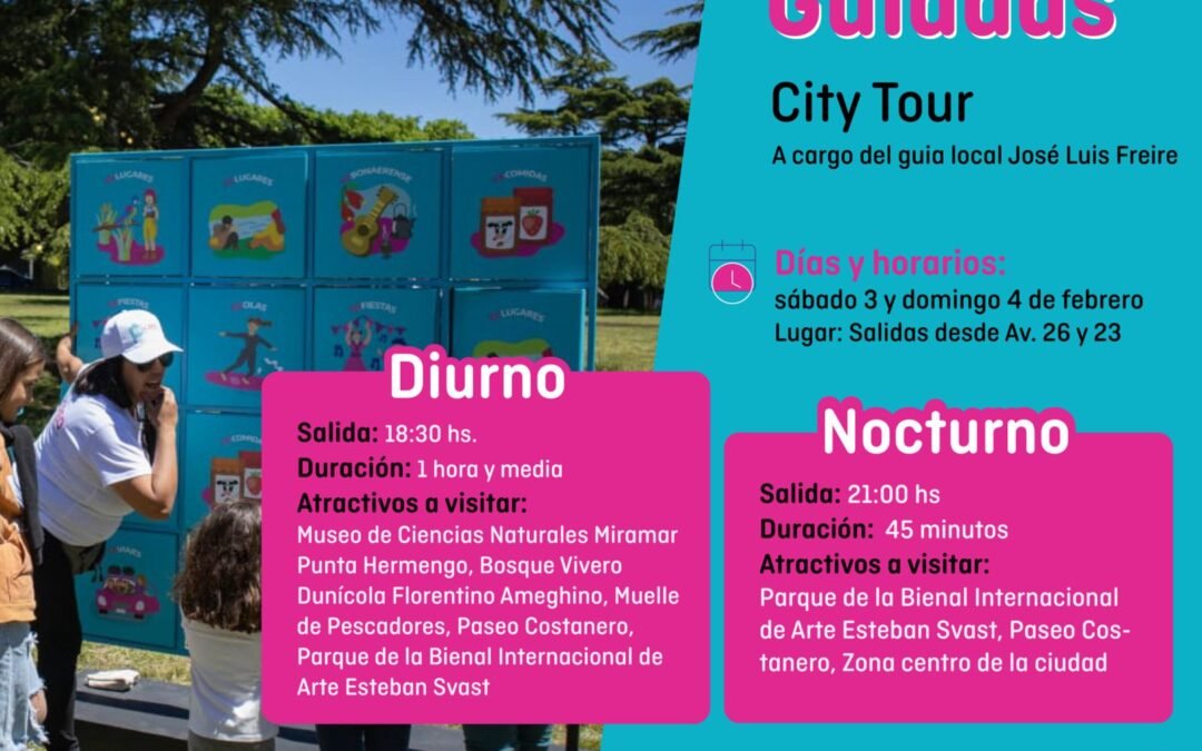 VISITAS GUIADAS – CITY TOUR- RECREO EN LA PROVINCIA