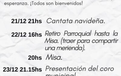 PROGRAMA DE NAVIDAD «MISA»