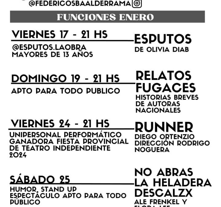 PROGRAMACIÓN TEATRAL «FUNDACIÓN TEATRO DEL SUR» MAR DEL SUD