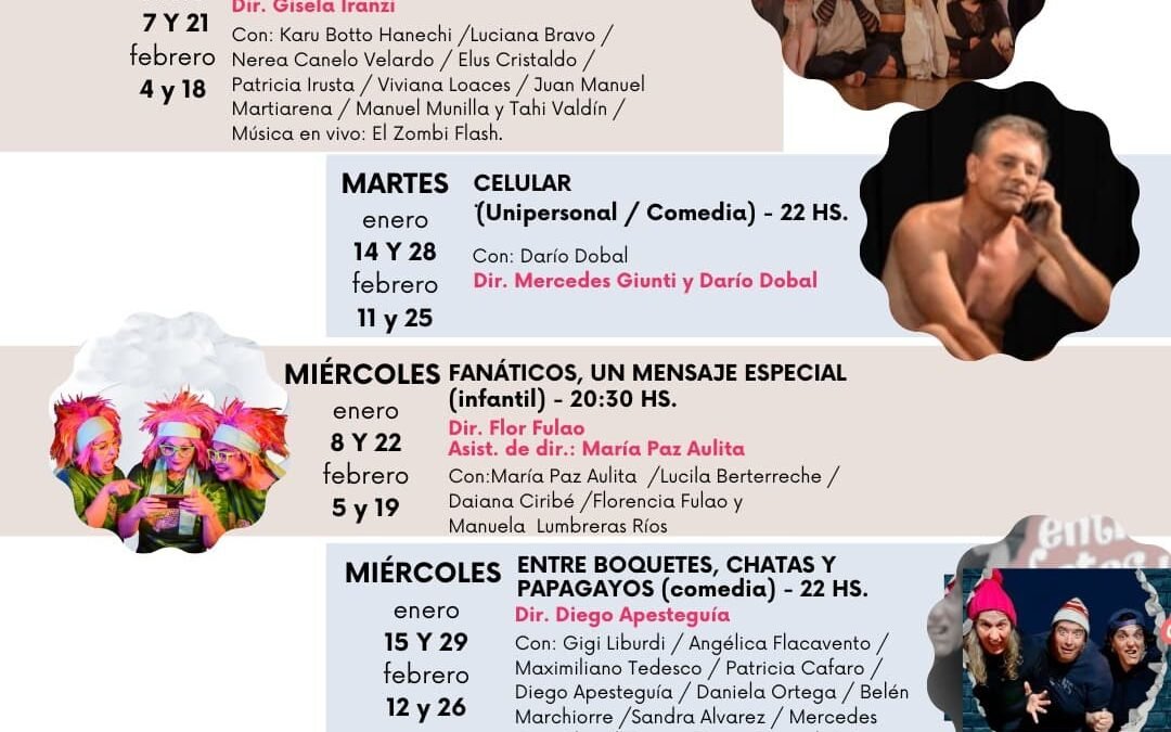 PROGRAMACIÓN TEATRAL «TEATRO MUNICIPAL ABEL SANTA CRUZ»