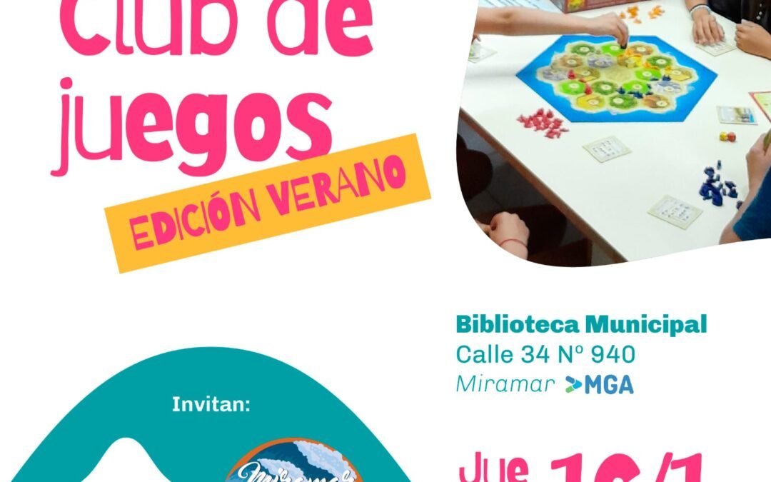 CLUB DE JUEGOS DE MESA «EDICIÓN VERANO»