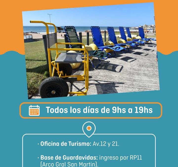  #SillasAnfibias en #Miramar y #MarDelSud 